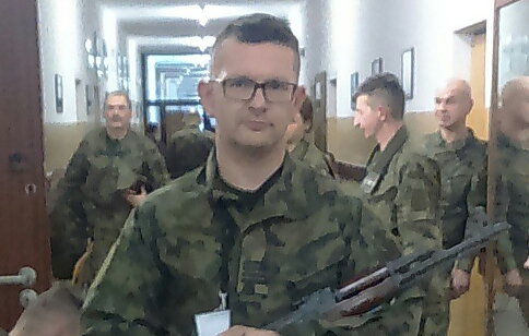 Łukasz Moczydłowski odbył ćwiczenia rezerwy w Batalionie Reprezentacyjnym Wojska Polskiego.